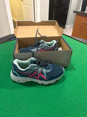 ASICS GEL-Venture 8 Women's Trail Running Shoes in Mako Blue/Pink Glow